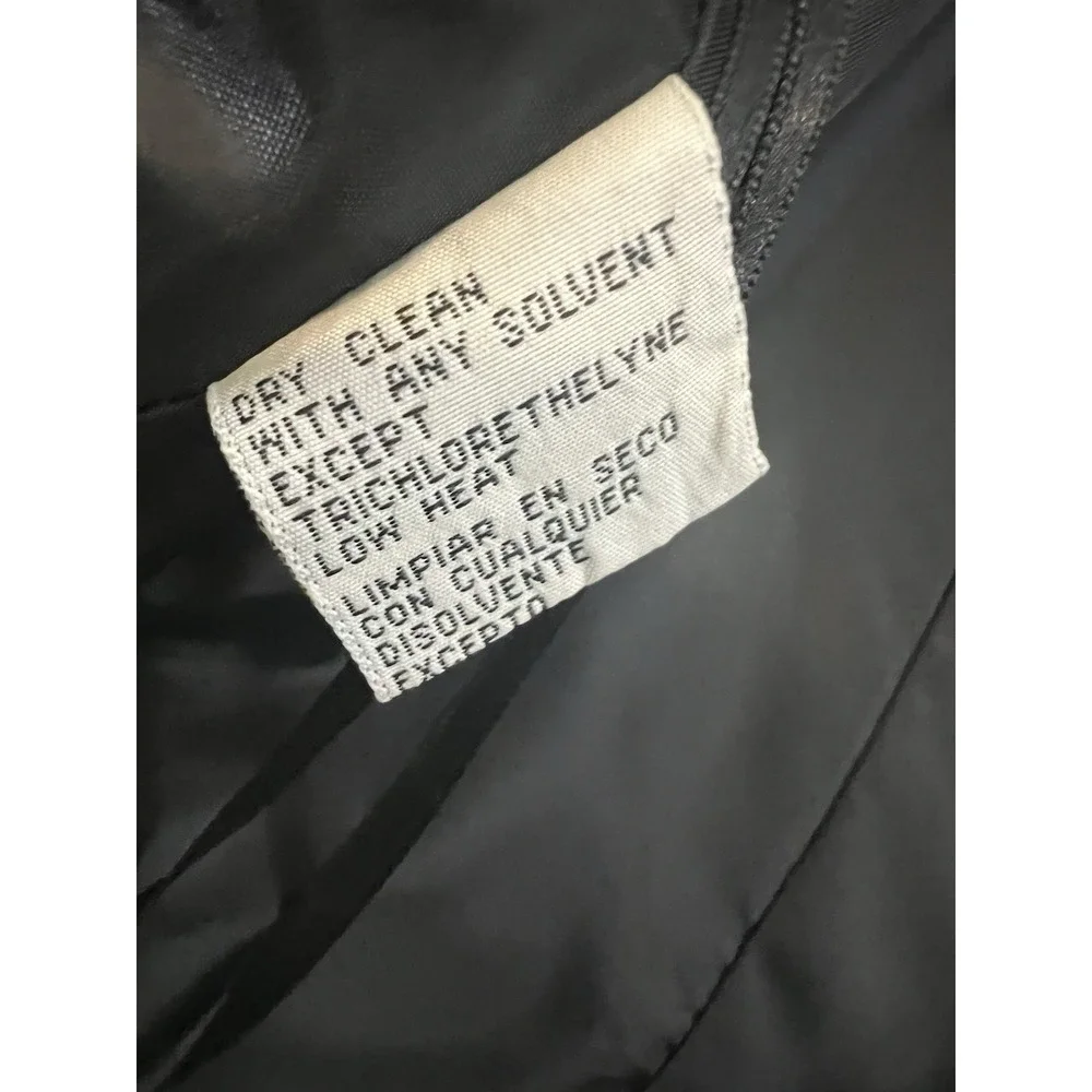 Evan-Picone Dress Jacket Sz 8 Black Beaded Mesh Trim Open Front Career Formal